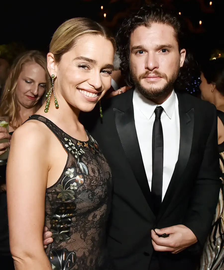 Emilia Clarke Kit Harington Emmys 2018 Afterparties
