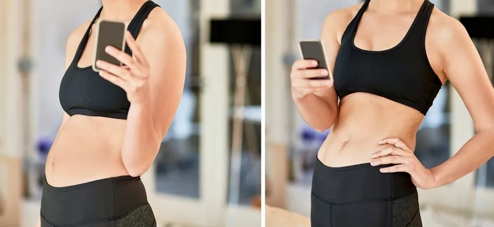 Side by side fitness image