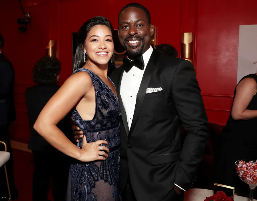 Gina Rodriguez Sterling K. Brown Emmys 2018 Backstage