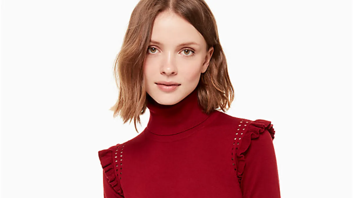 kate spade turtleneck sweater red