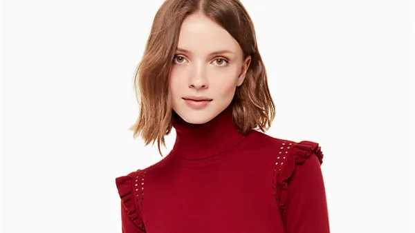 kate spade turtleneck sweater red