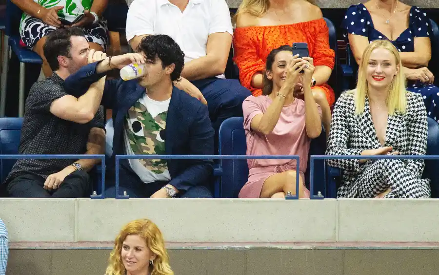 Kevin Jonas Joe Jonas Danielle Jonas Sophie Turner Us Open 2018