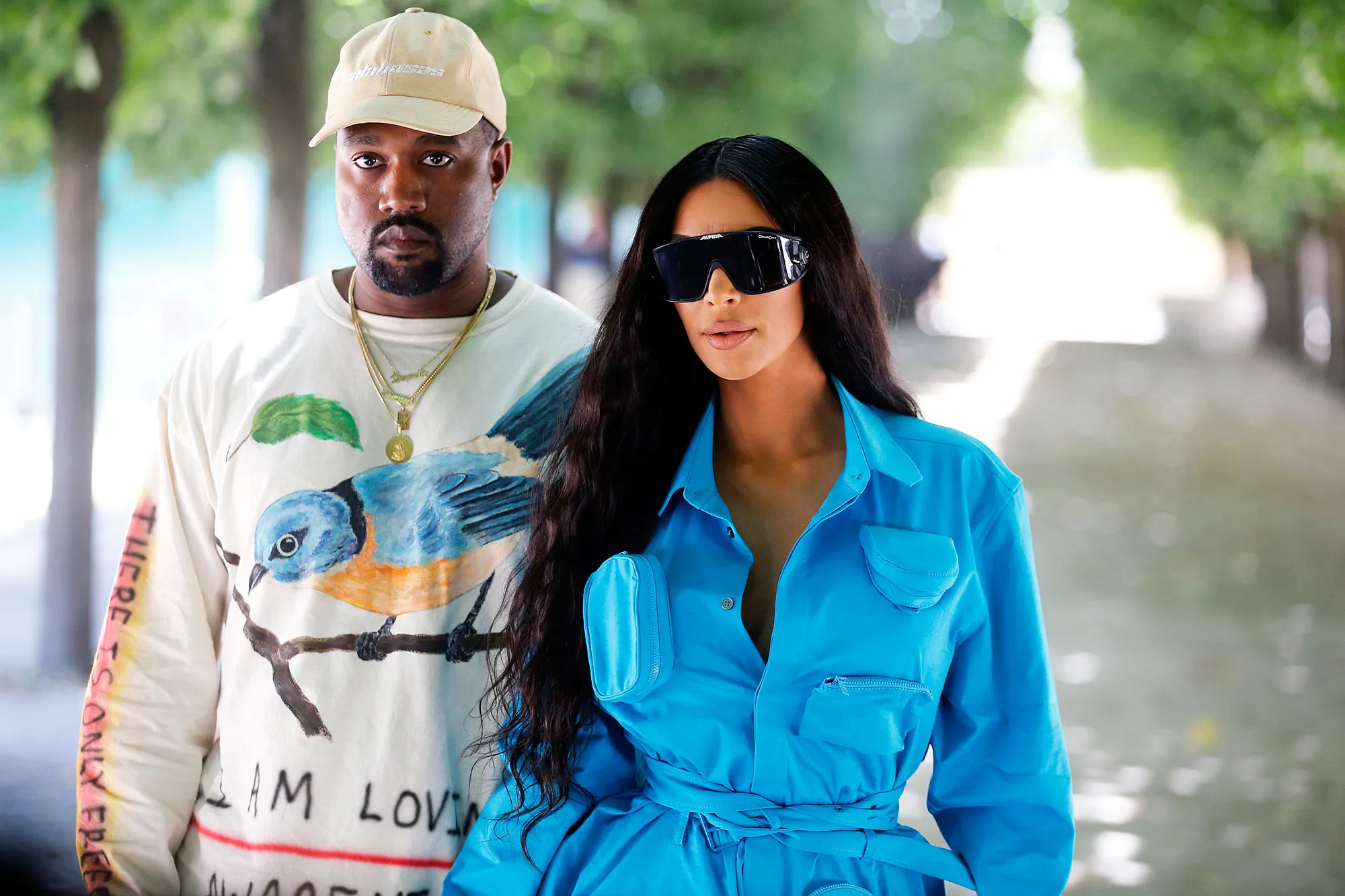 Kanye West and Kim Kardashian