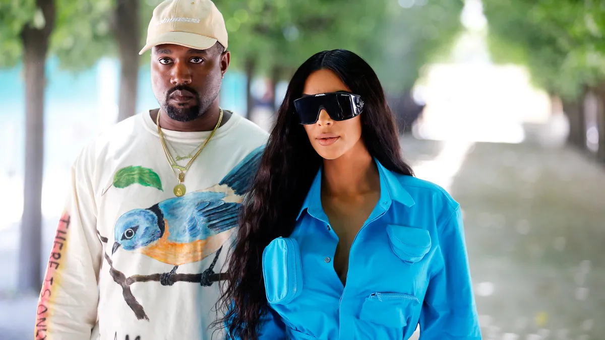 Kanye West and Kim Kardashian