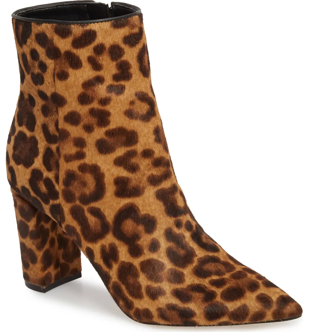 leopard print booties nordstrom