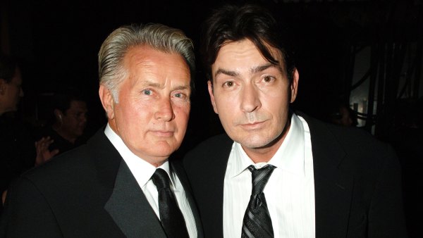 Martin Sheen and Charlie Sheen, presenters