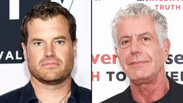Morgan Fallon and Anthony Bourdain