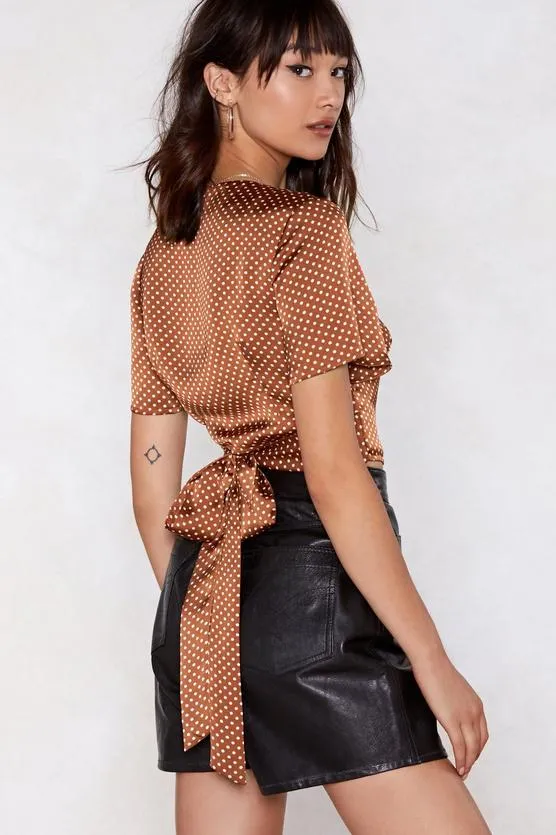 polka dot blouse