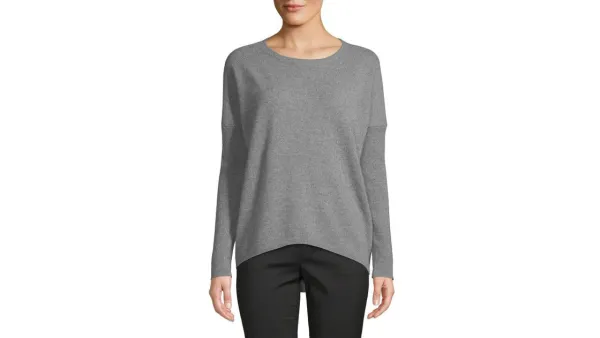 saks-fifth-avenue-Sleet-Heather-Drop-shoulder-Cashmere-Sweater-1