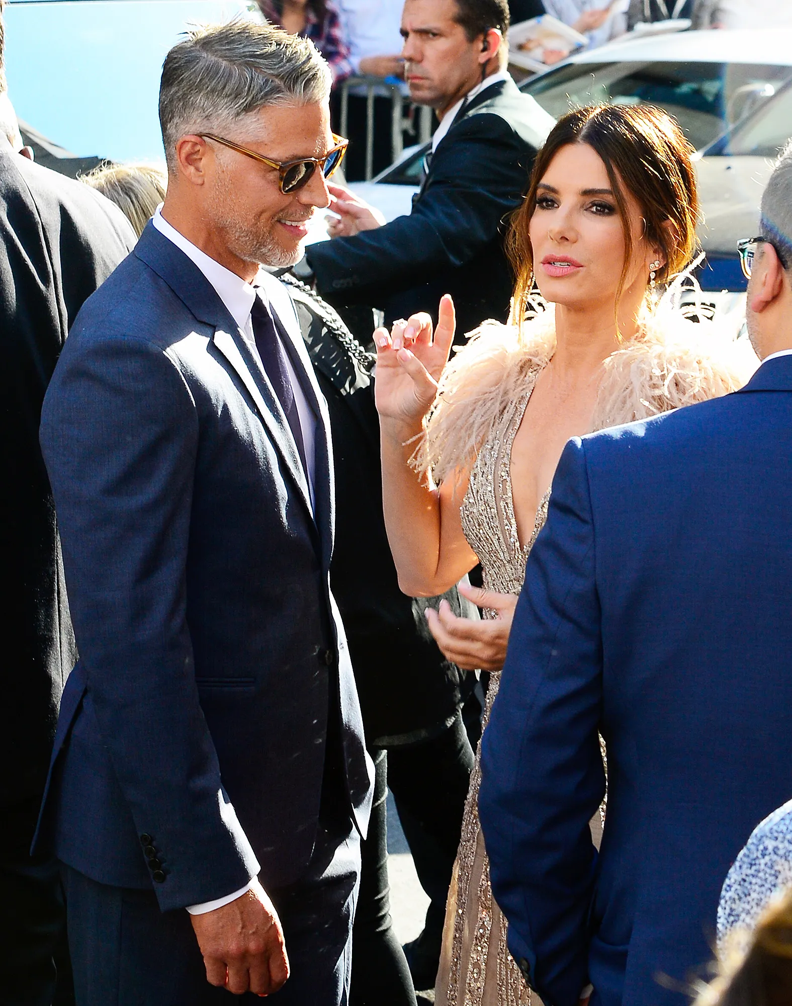 Sandra Bullock Leaning On Bryan Randall