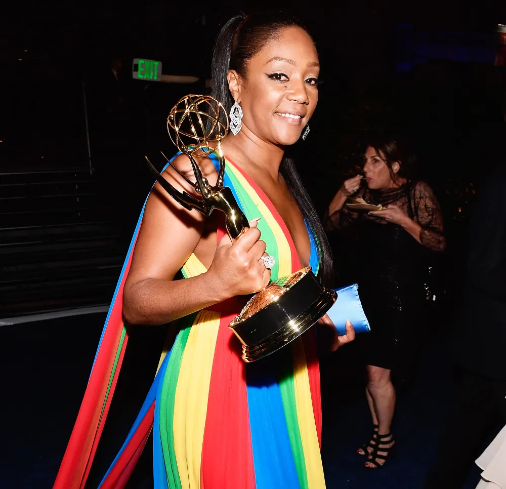 Tiffany Haddish Week old Trophy Engraved Emmys 2018