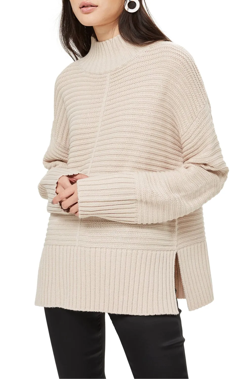 mock neck sweater 