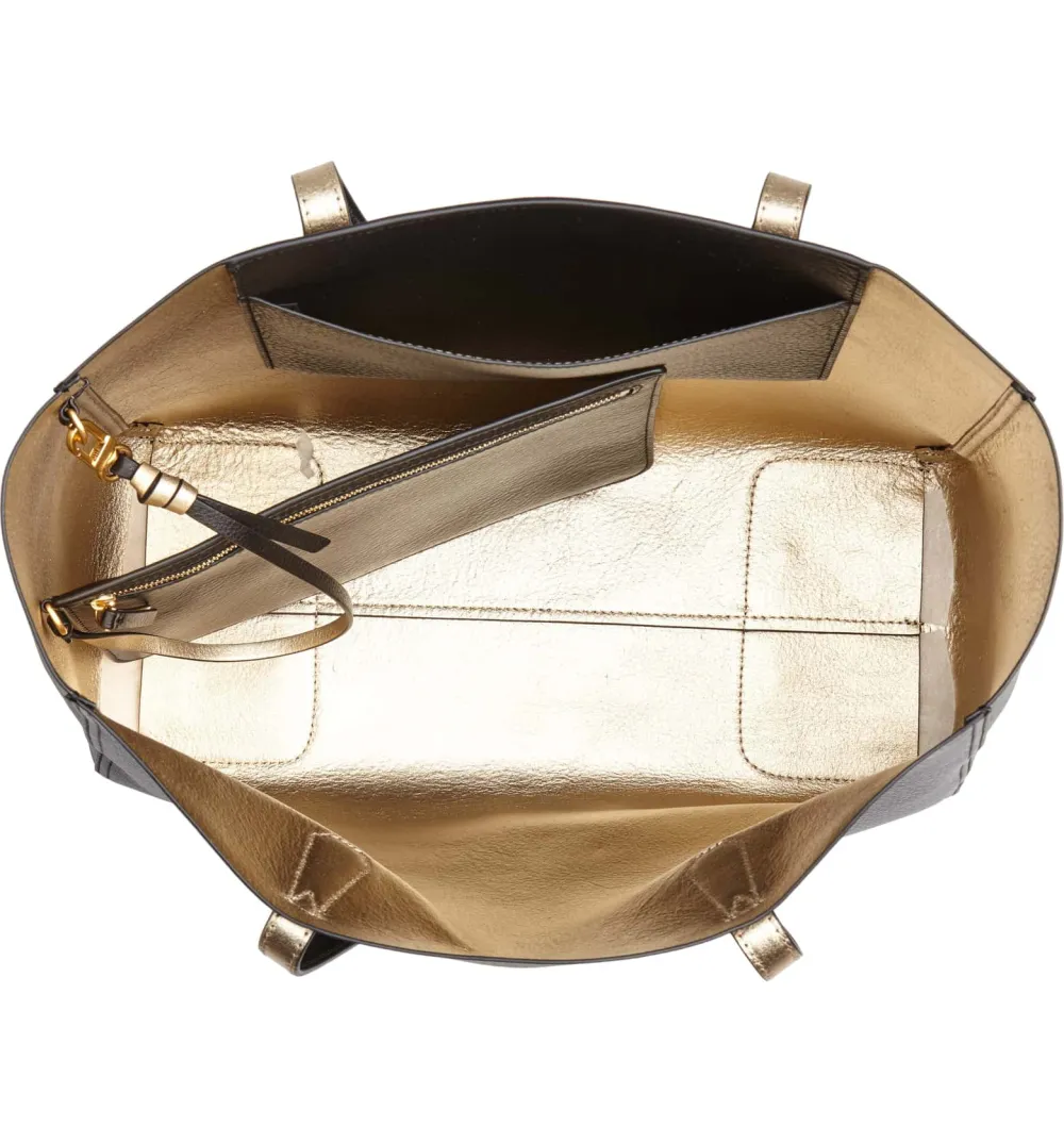 tory burch leather tote bag