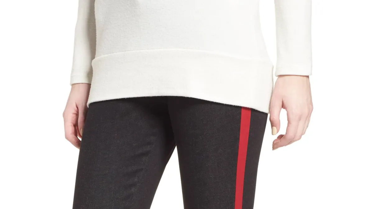 leggings with stripes on the side tuxedo leggings denim jeggings