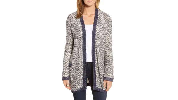 caslon textured boyfriend cardigan