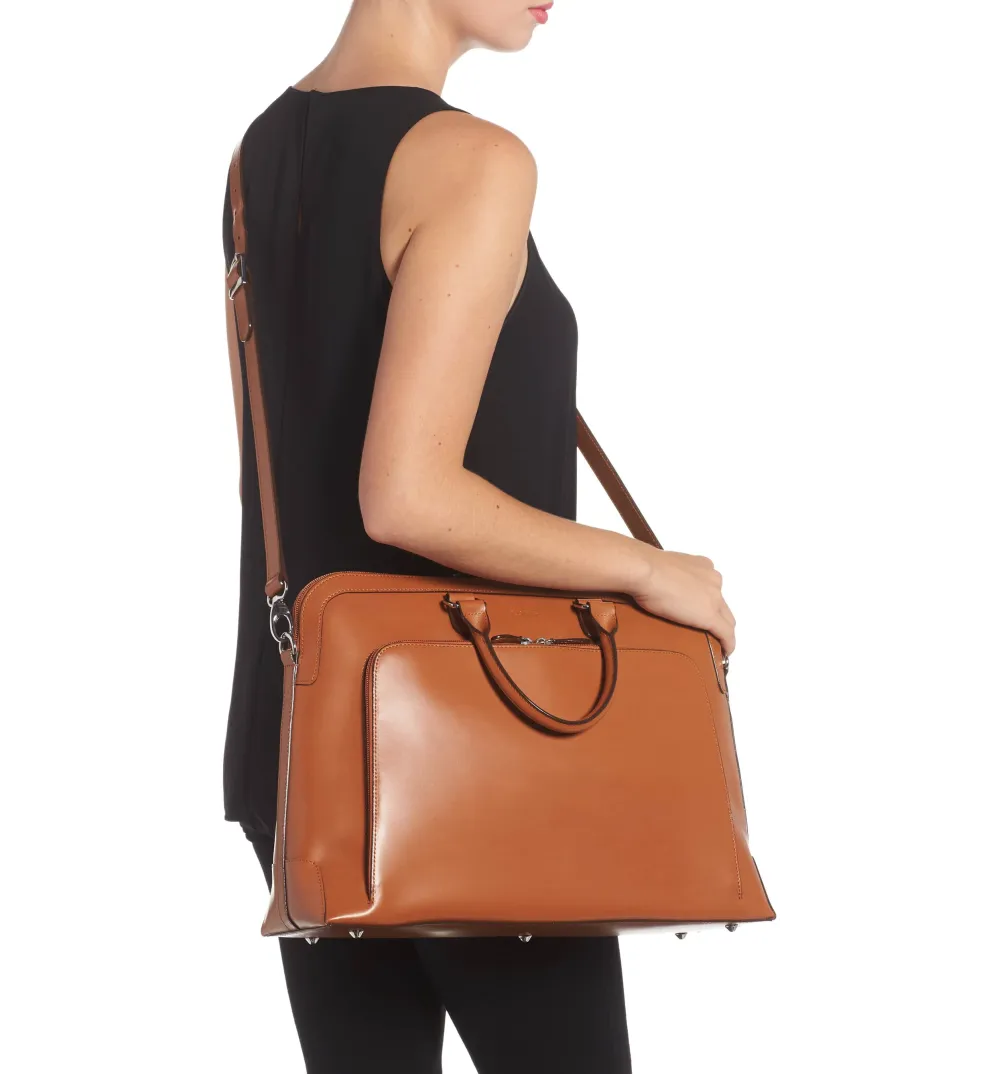 Audrey Under Lock & Key - Brera RFID Leather Briefcase nordstrom