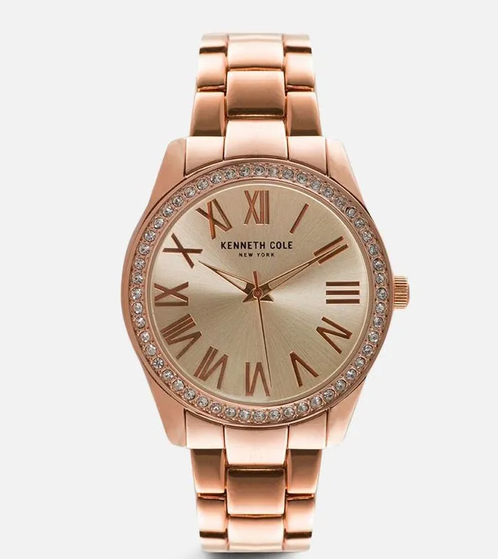 Classic Rose Gold-Tone Round Watch