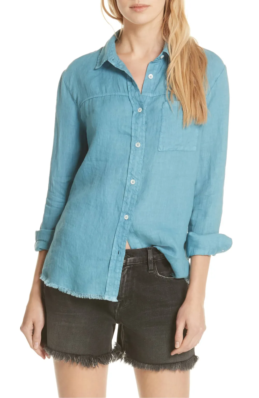 Frame Soft Pocket Linen Shirt