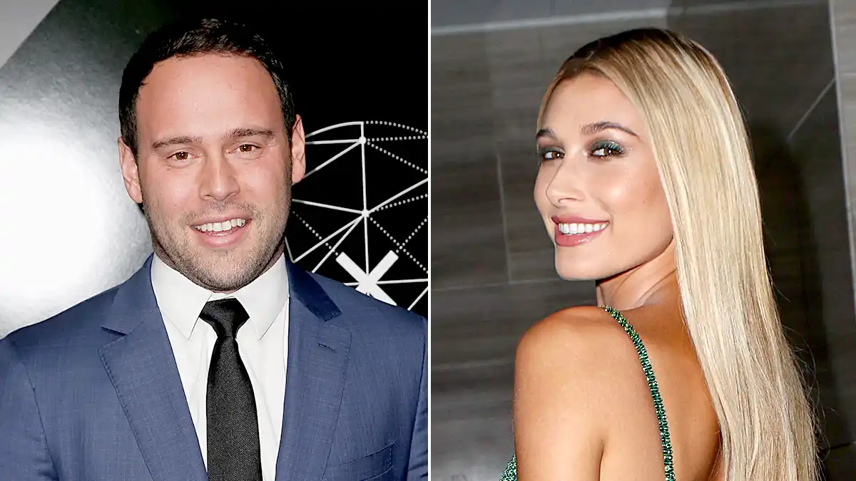 Scooter Braun and Hailey Baldwin