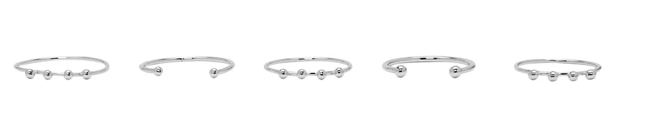Isabel Marant Silver Stacking Ring Set