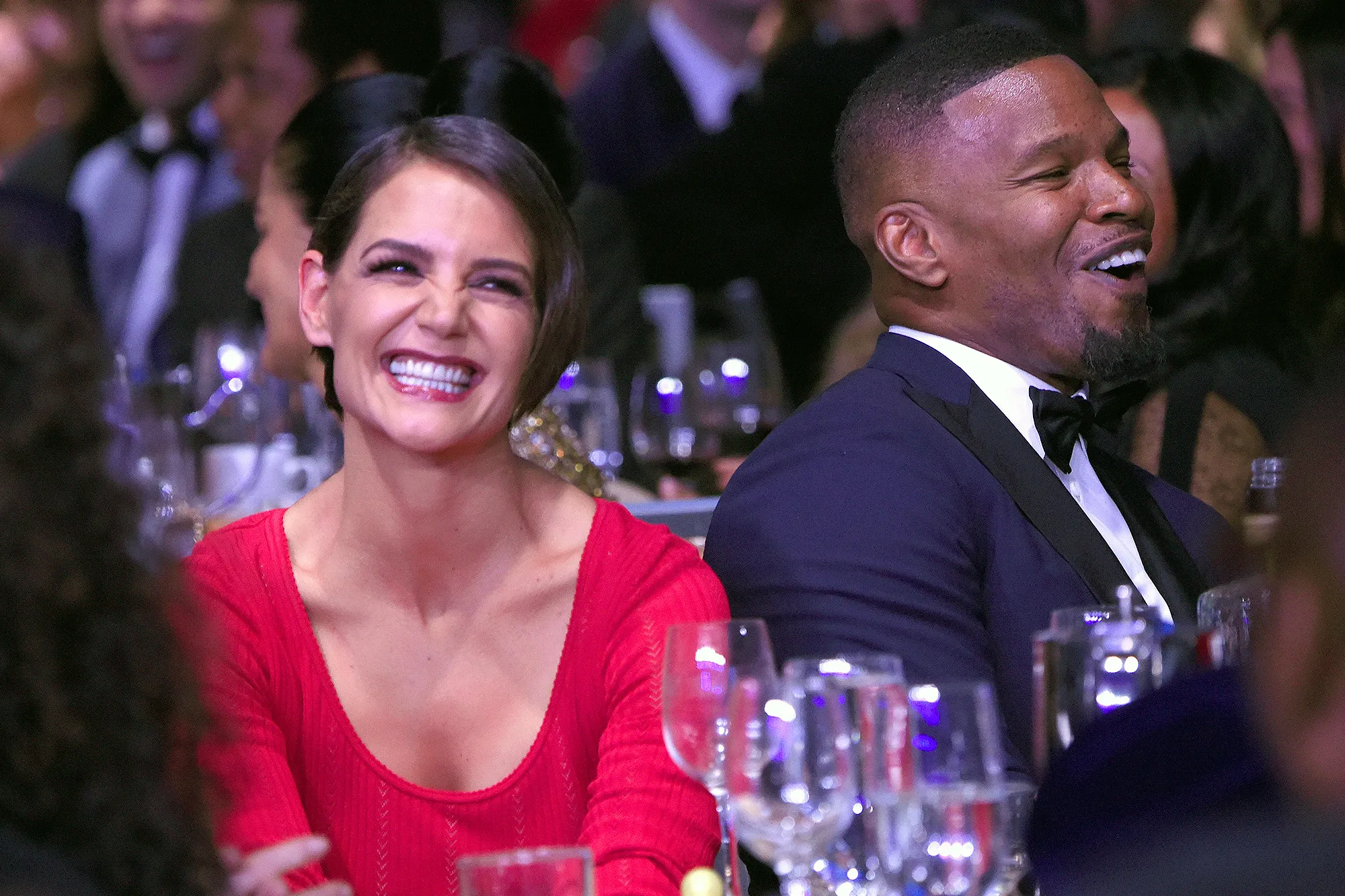 Katie Holmes, Jamie Foxx, Lumiere De Vie Hommes Launch Event, Superyacht Utopia IV