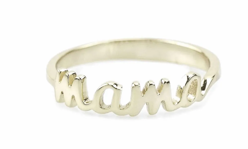 Kris Nations Mama Script Ring