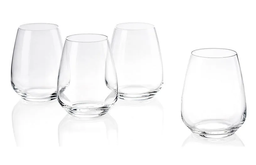 LUIGI BORMIOLI S:6 Plaza Stemless White-Wine Glasses-One Kings Lane