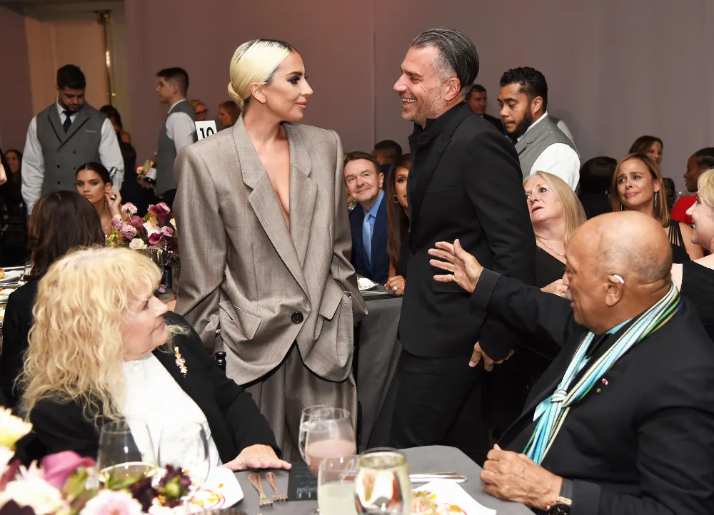 Mia Farrow, Lady Gaga, Christian Carino and Quincy Jones