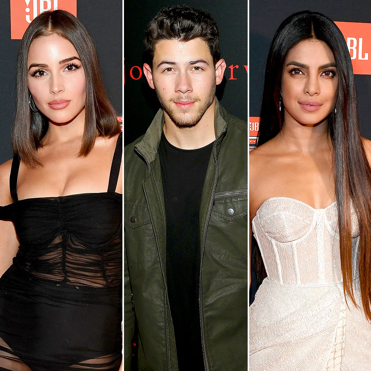 Olivia Culpo, Nick Jonas, Priyanka Chopra