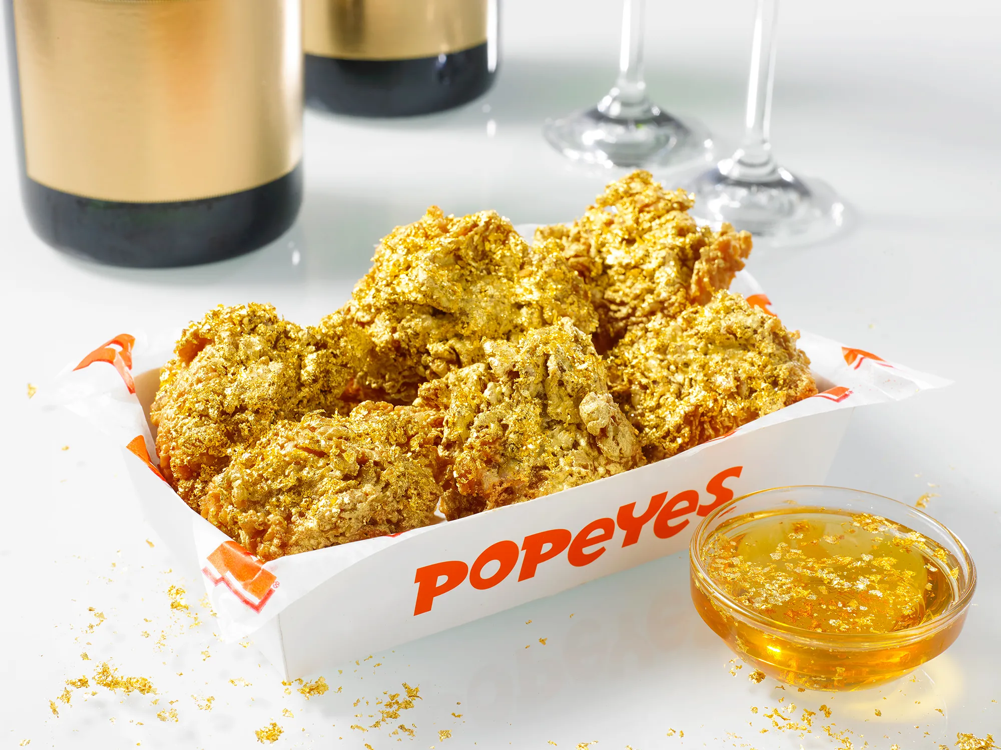 Popeye's 24 karat gold chicken wings