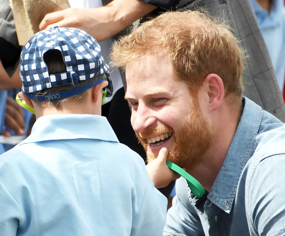 Prince Harry Beard Rubbed