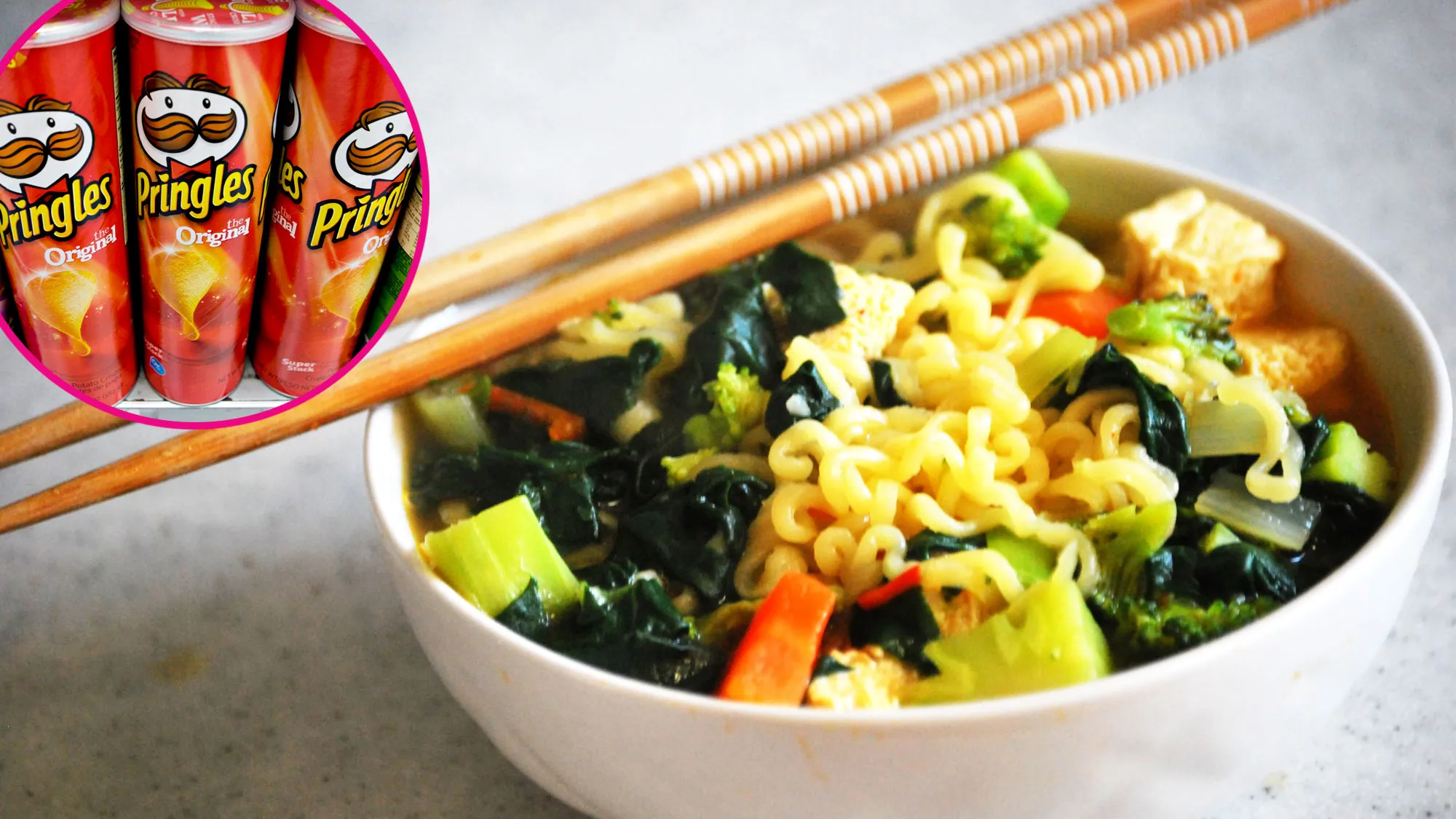 Pringles and ramen
