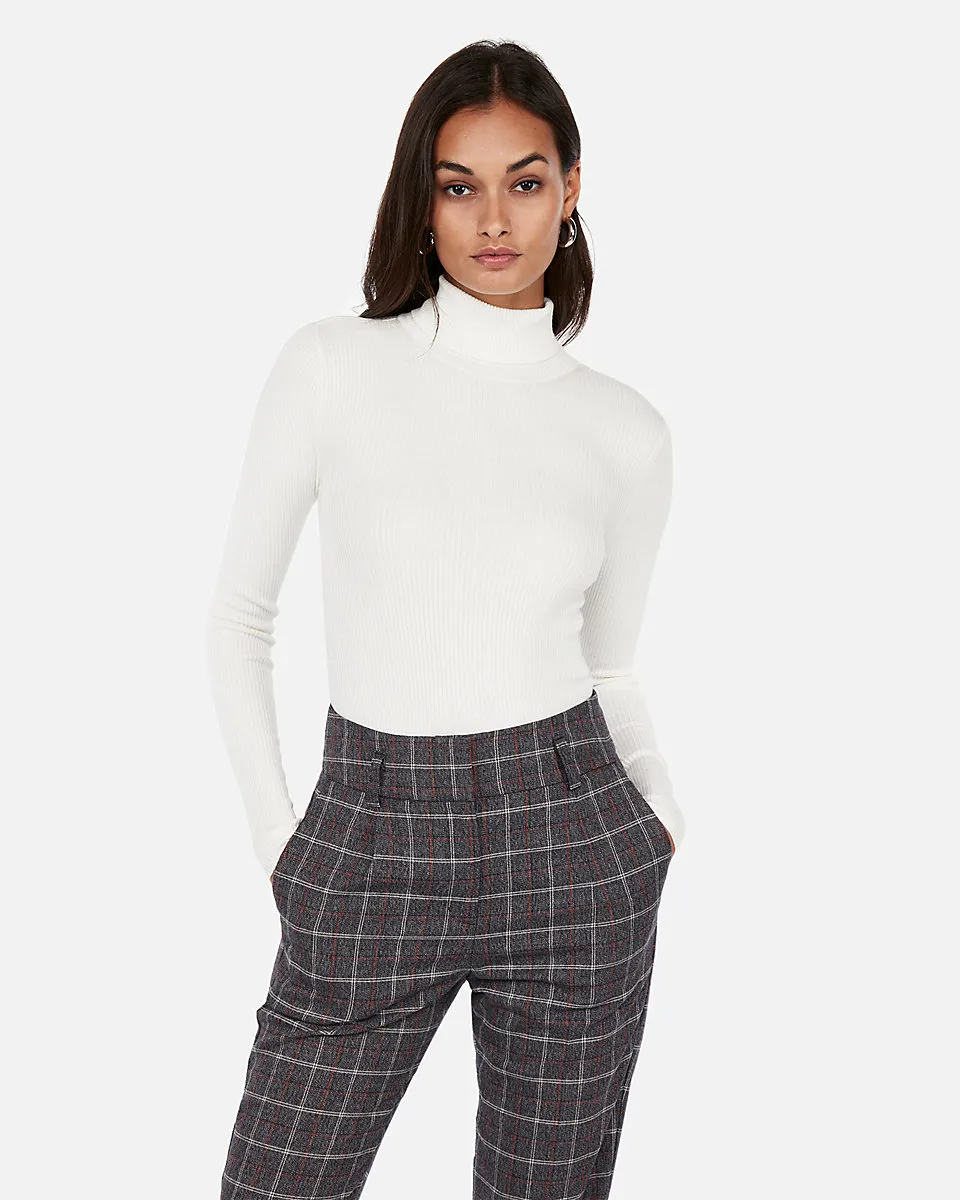 Ribbed Turtleneck Sweater