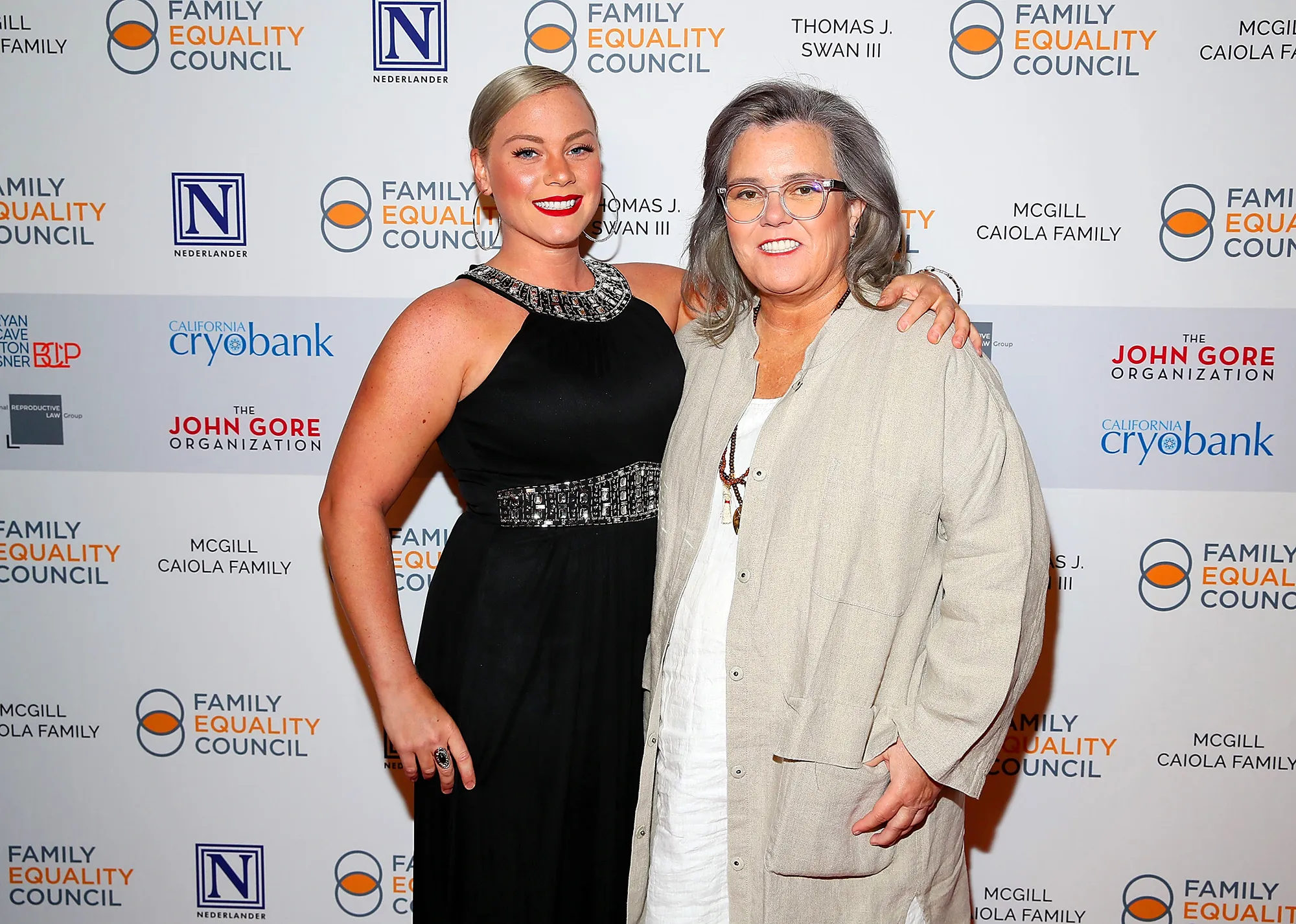 Elizabeth Rooney and Rosie O'Donnell