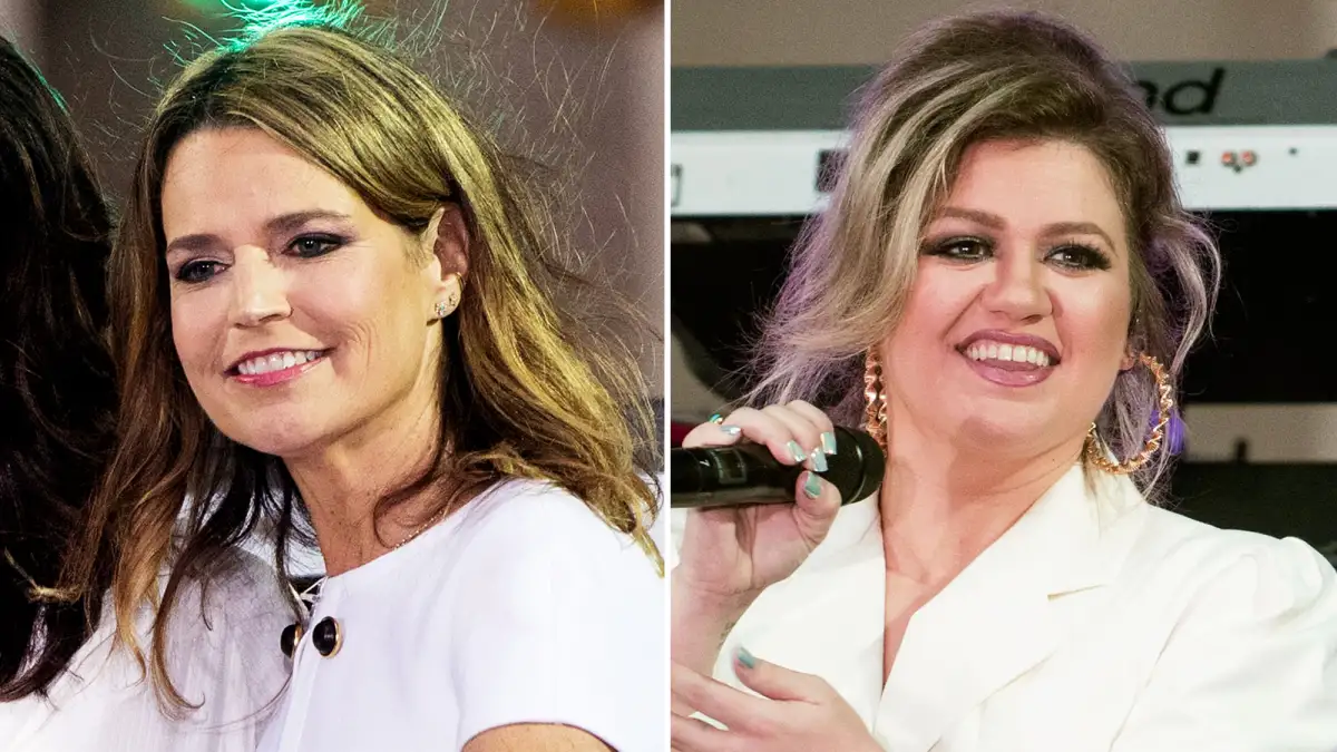 Savannah Guthrie and Kelly Clarkson