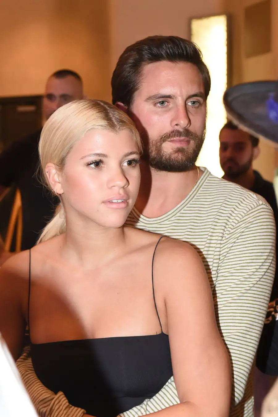 Sofia Richie (L) and Scott Disick