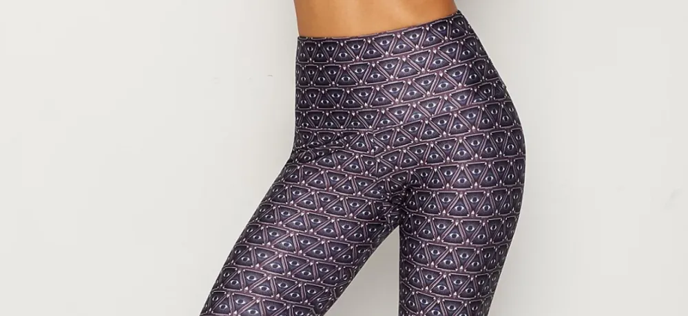 eye print leggings 
