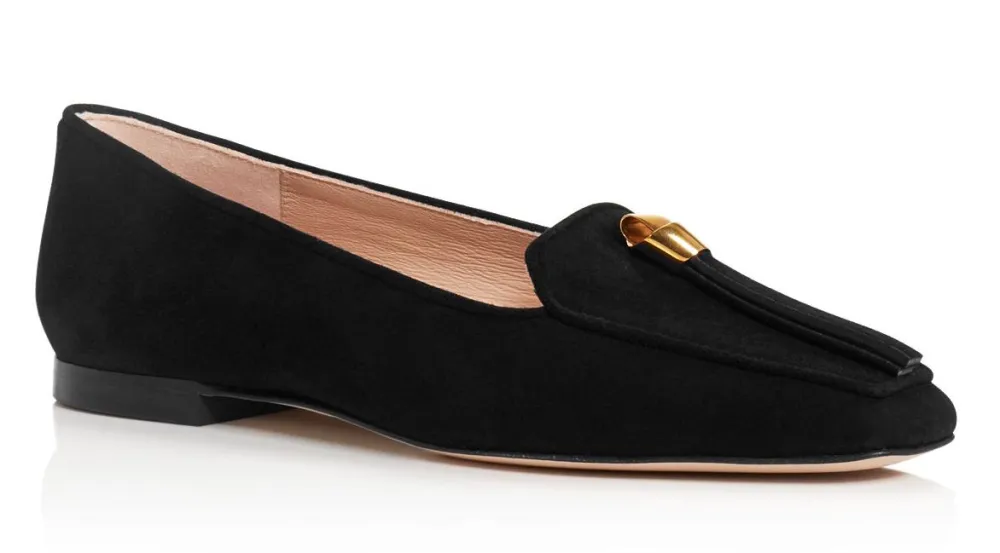 Stuart Weitzman Women's Slipknot Suede Loafers