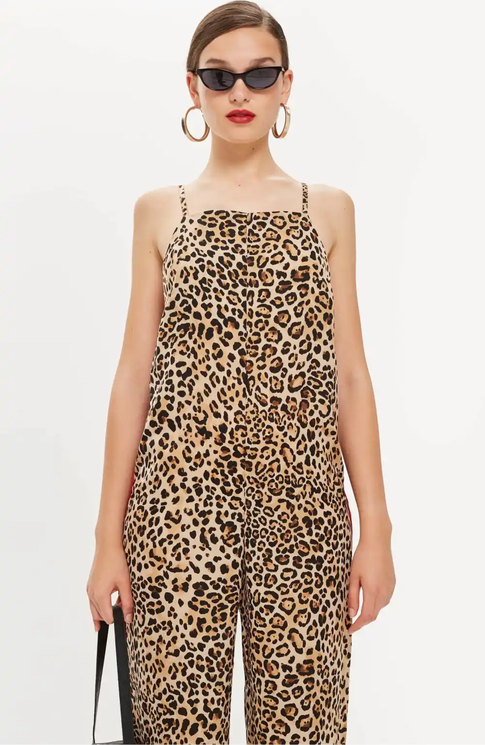 Topshop Animal Print Jumpsuit