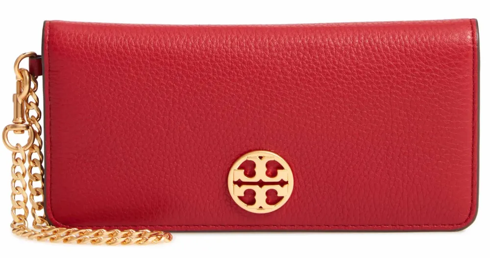Tory Burch Chelsea Leather Wristlet Wallet