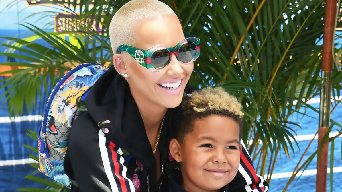 Amber Rose and son Sebastian Taylor Thomaz