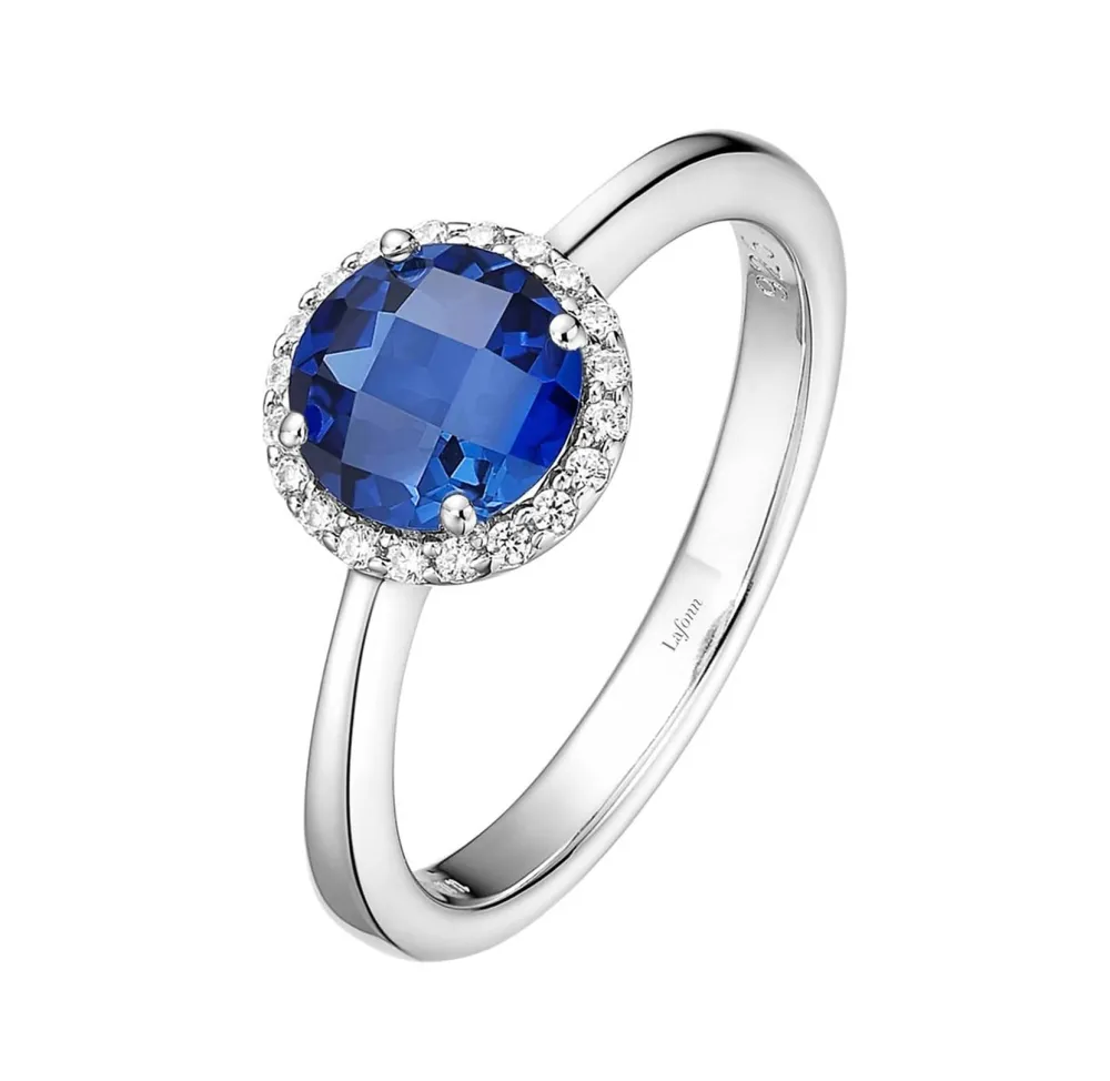 lafonn birthstone halo ring