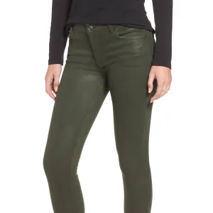 seven coated ankle skinny jeans