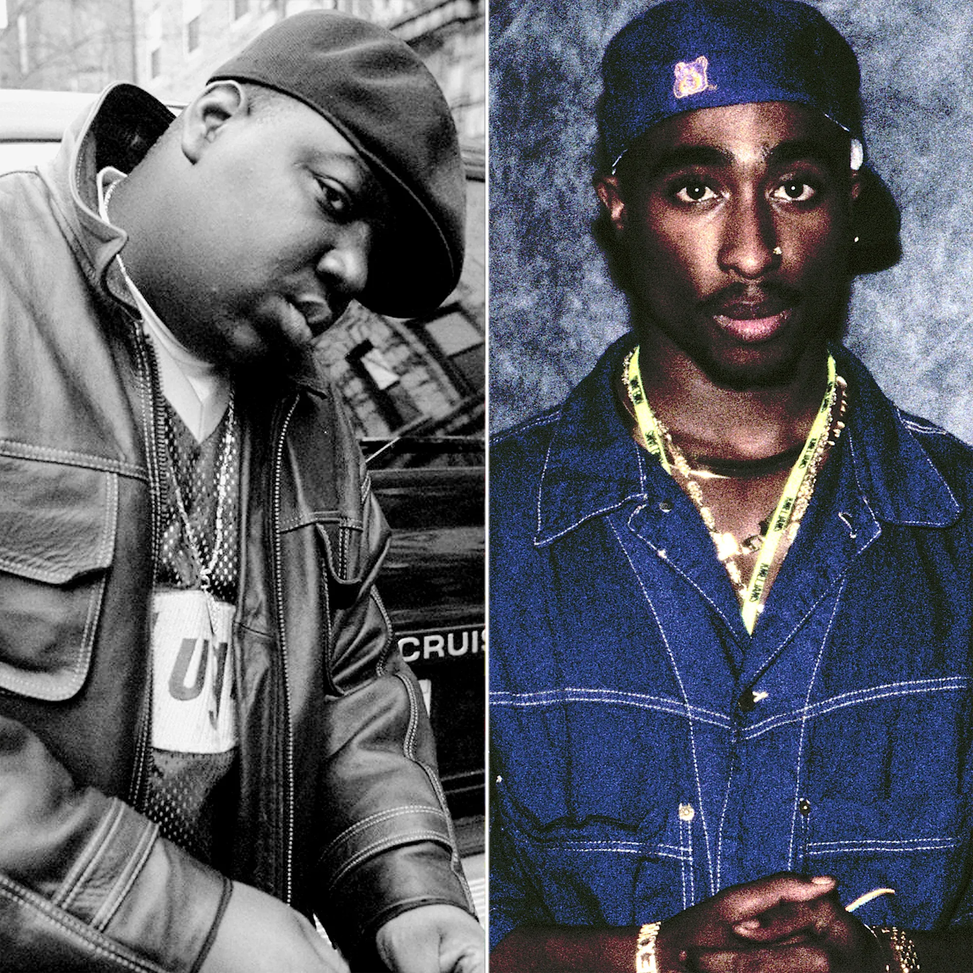 Rapper Notorious B.I.G. and Tupac Shakur