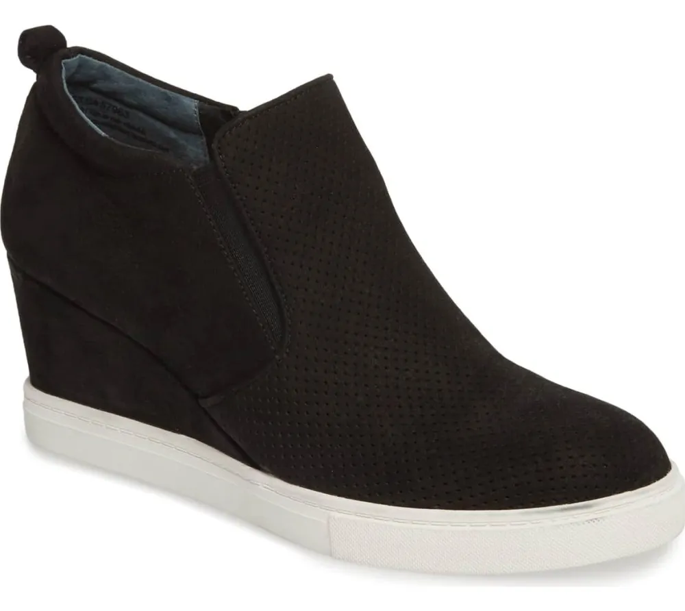 black wedge sneaker bootie nordstrom caslon