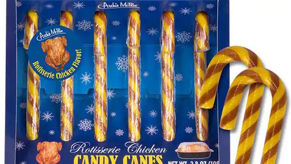 Rotisserie Chicken Candy Canes