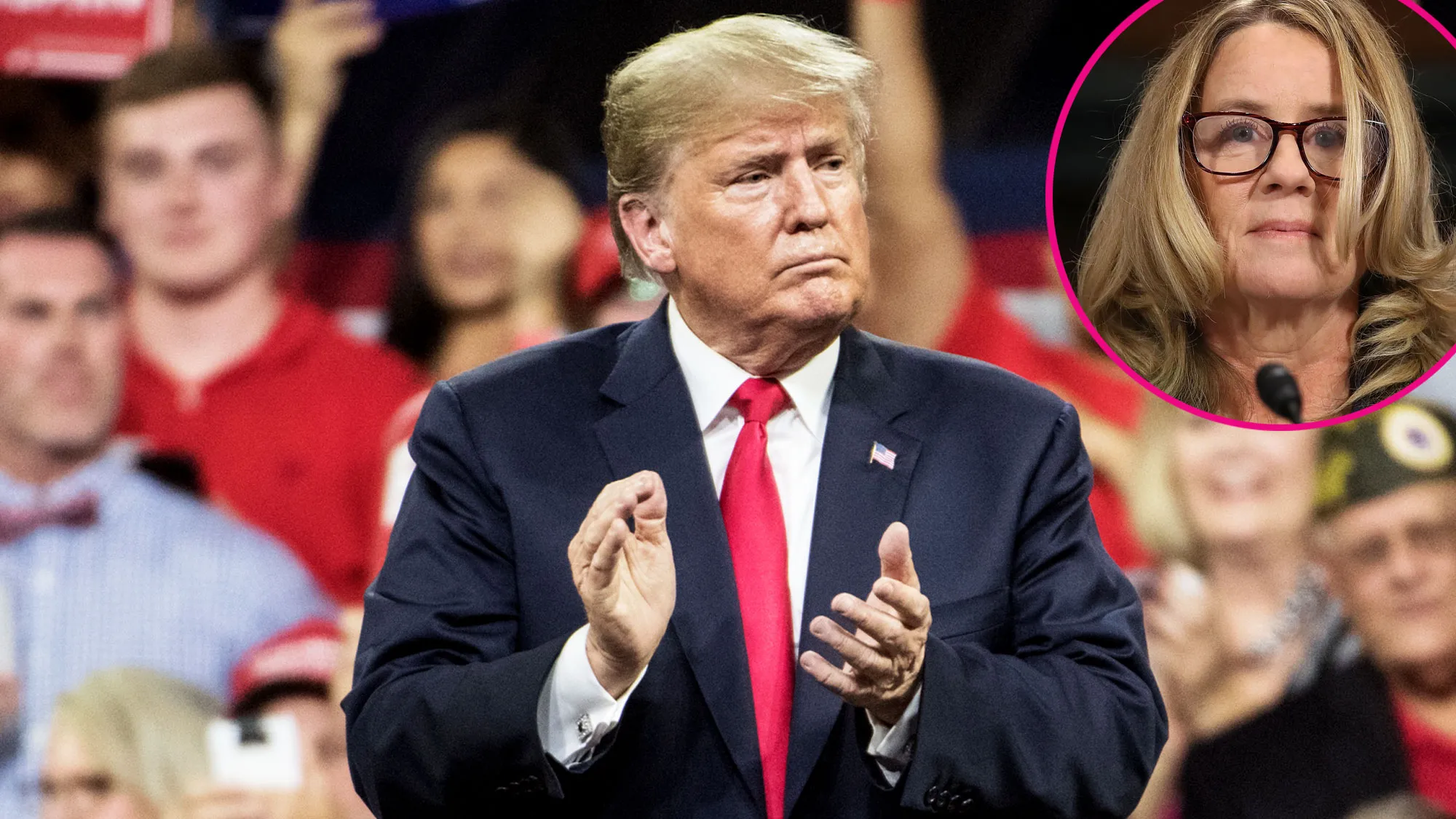 Donald Trump and Dr. Christine Blasey Ford