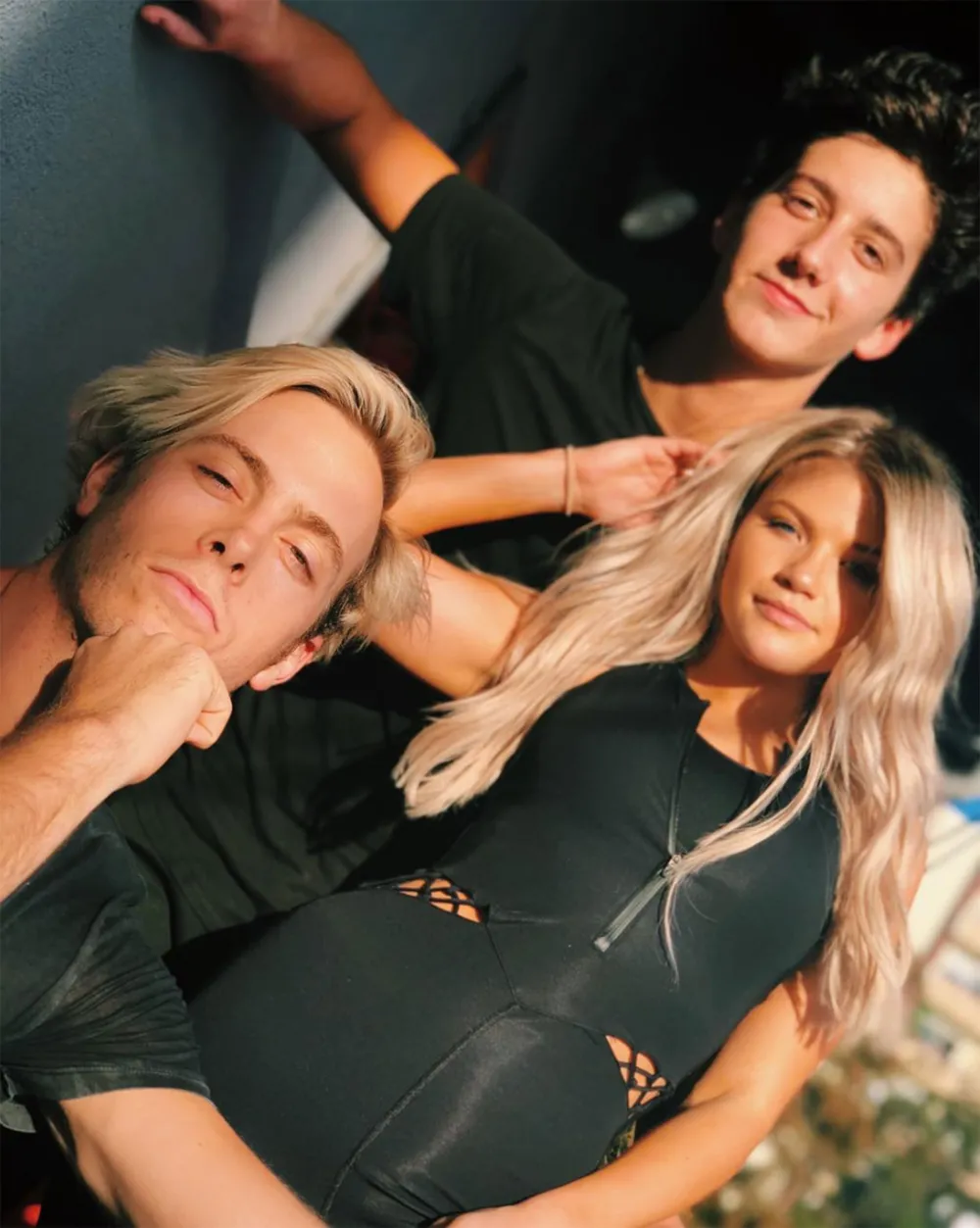 Milo Manheim, Riker Lynch,and Witney Carson McAllister
