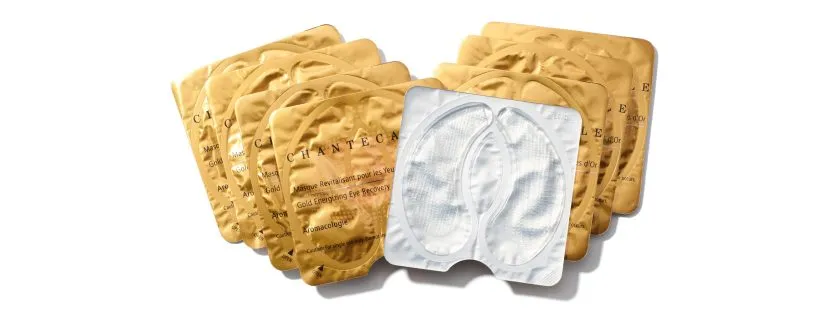 gold eye masks violet grey