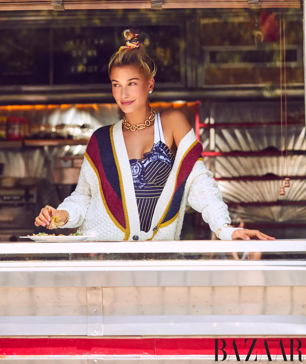 hailey baldwin talks justin bieber